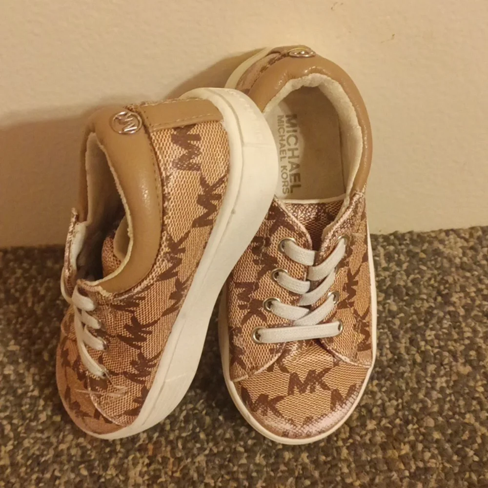 Michael Kors Kids' Brown and Tan Sneakers